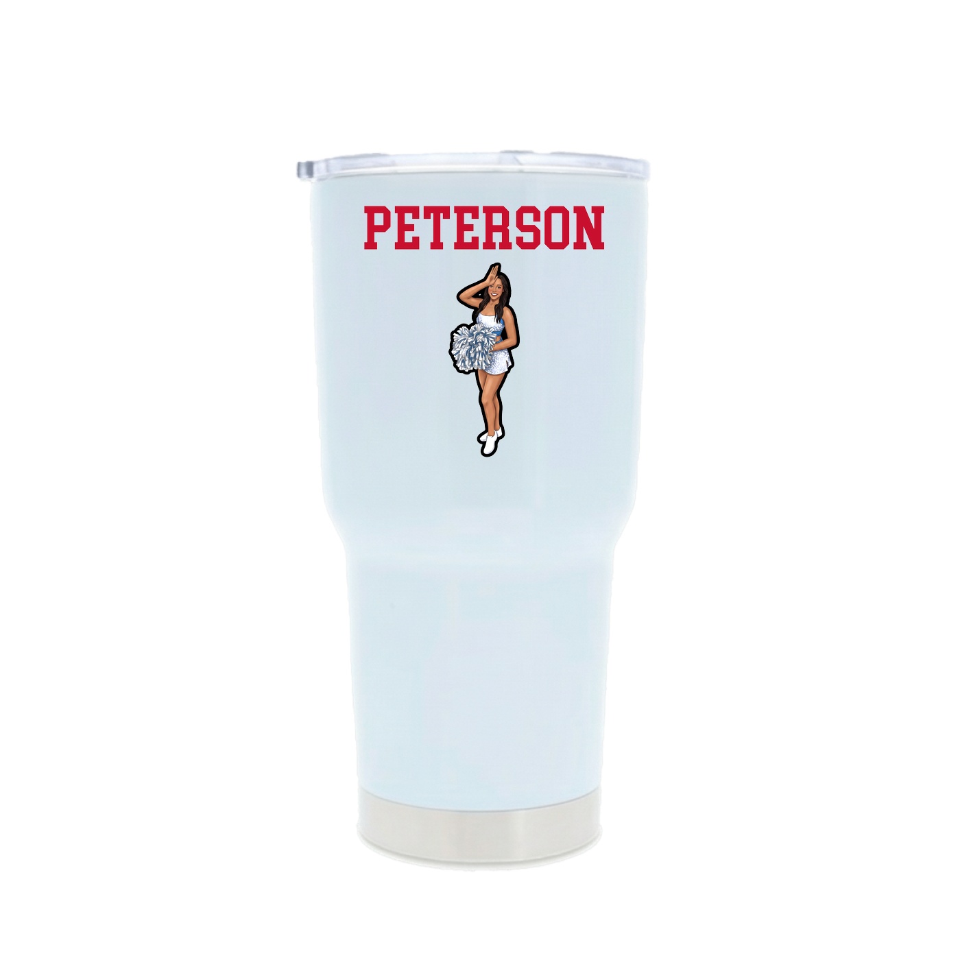 30oz Stainless Steel Tumbler — Shirsey in White