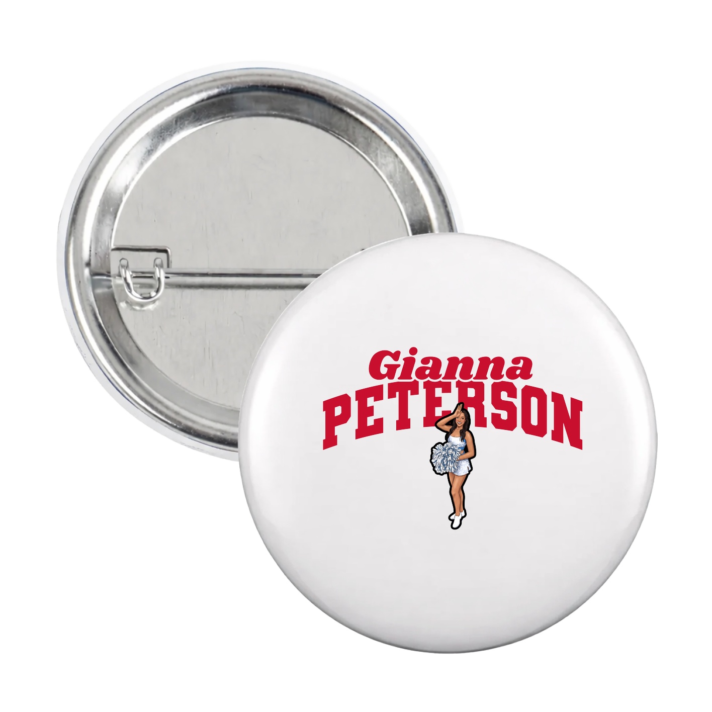 Game Day Button — Signature Arch in White