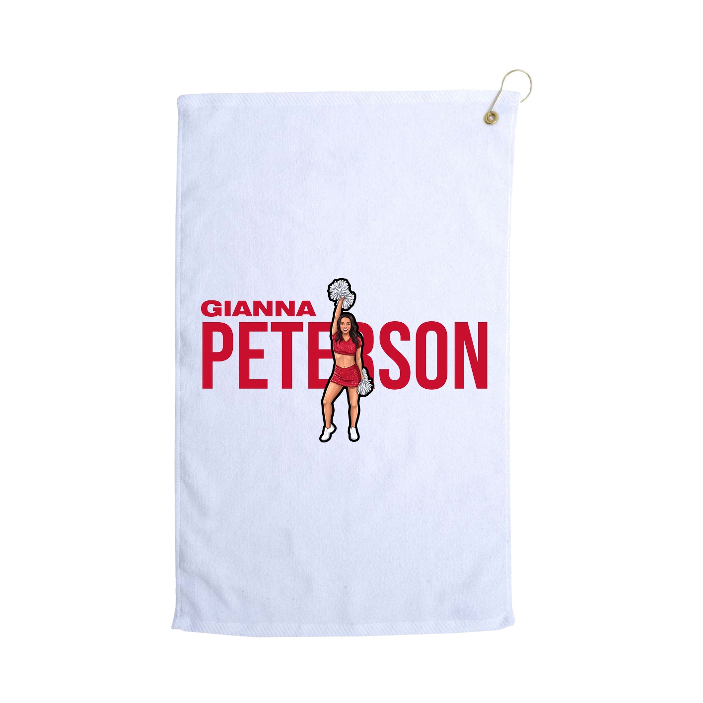 Golf Towel — Player Name in White