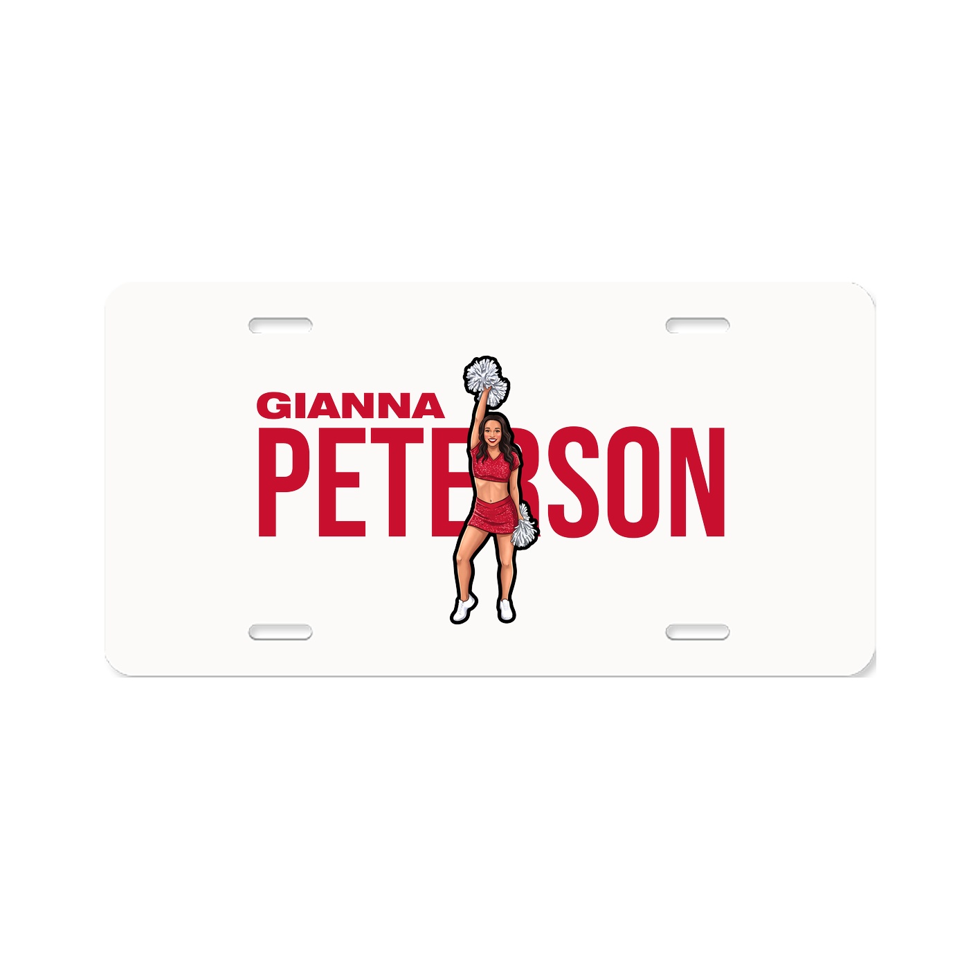 License Plate — Player Name in Classic