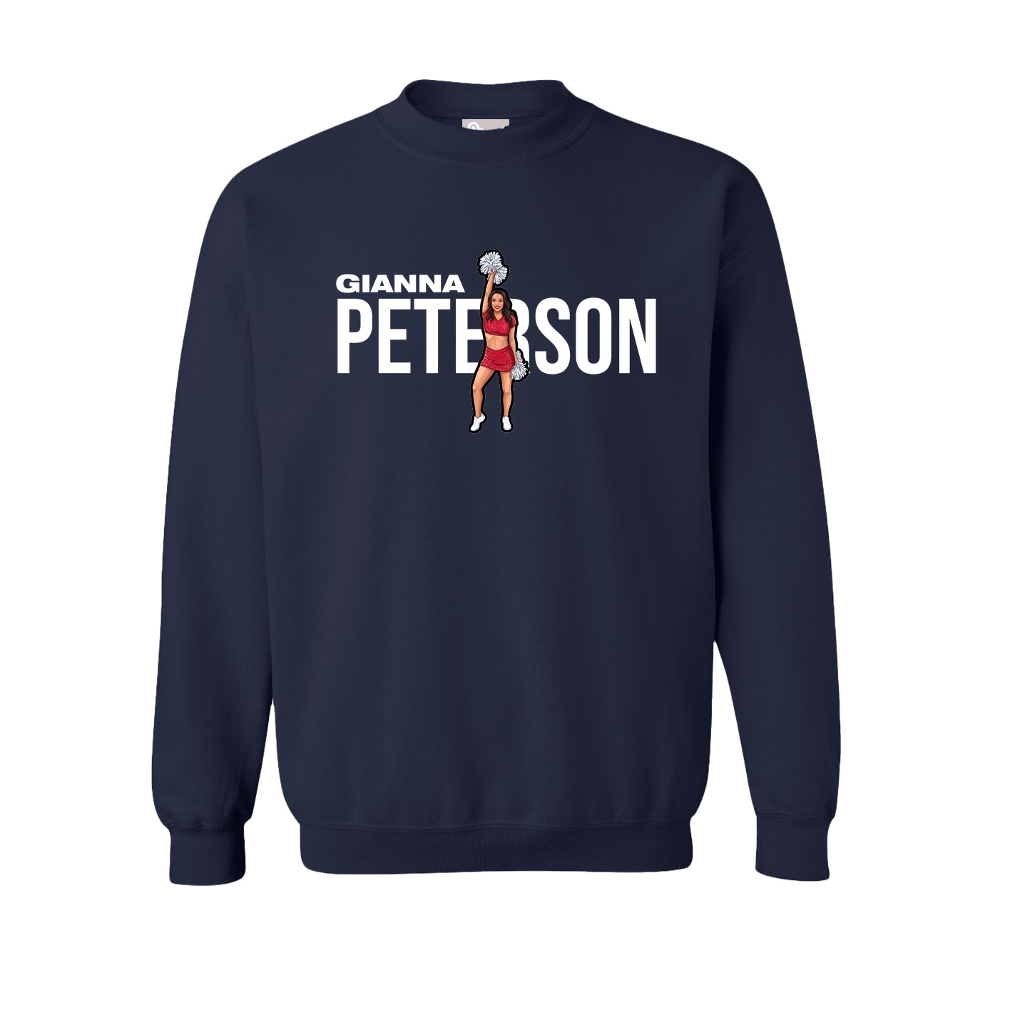 Fleece Crew — Player Name in Navy