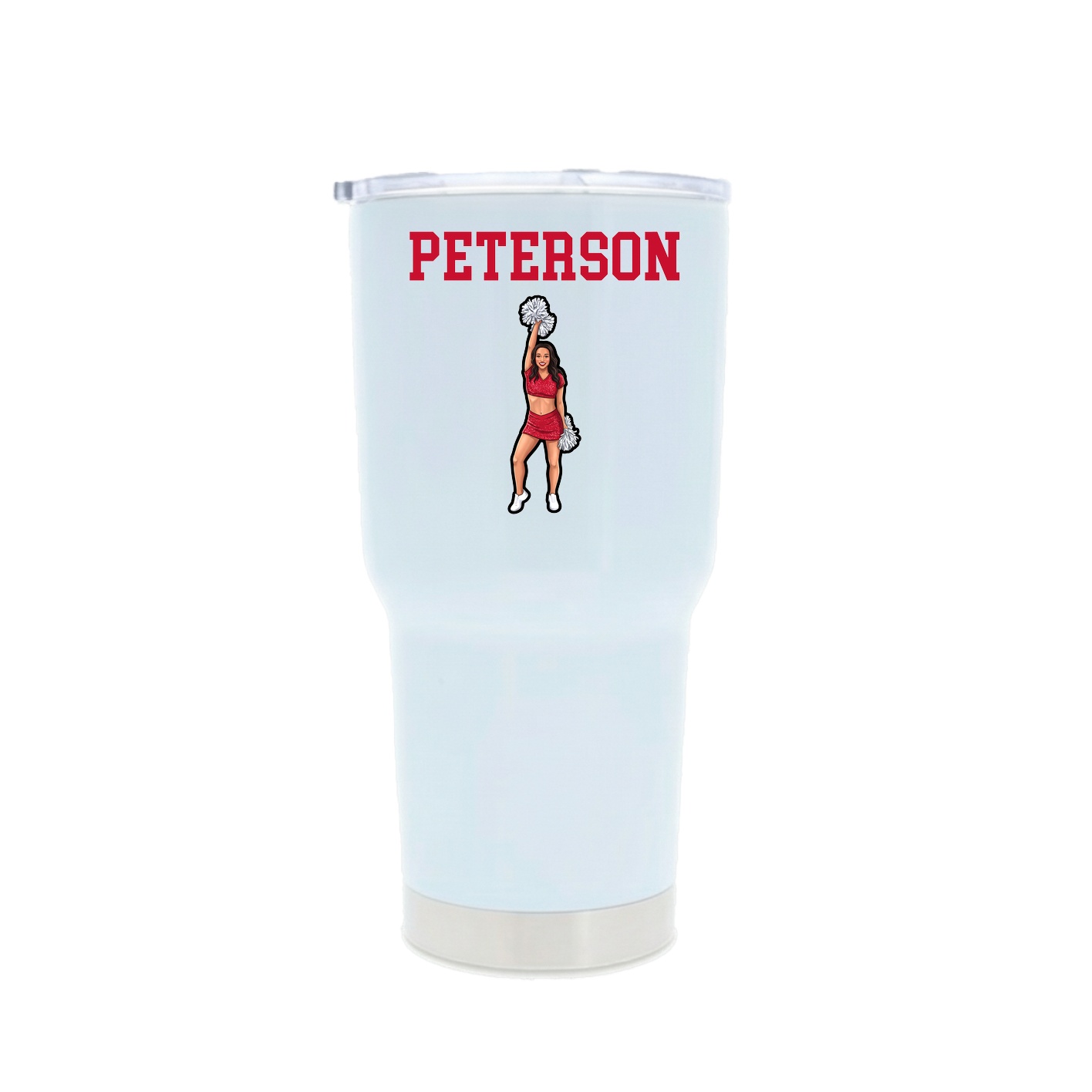 30oz Stainless Steel Tumbler — Shirsey in White