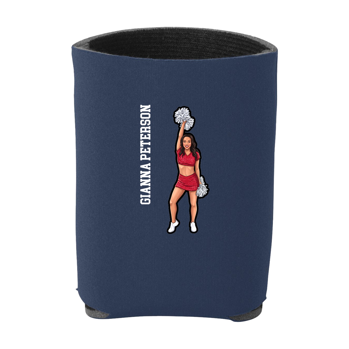 Can Holder — Name Vertical in Navy