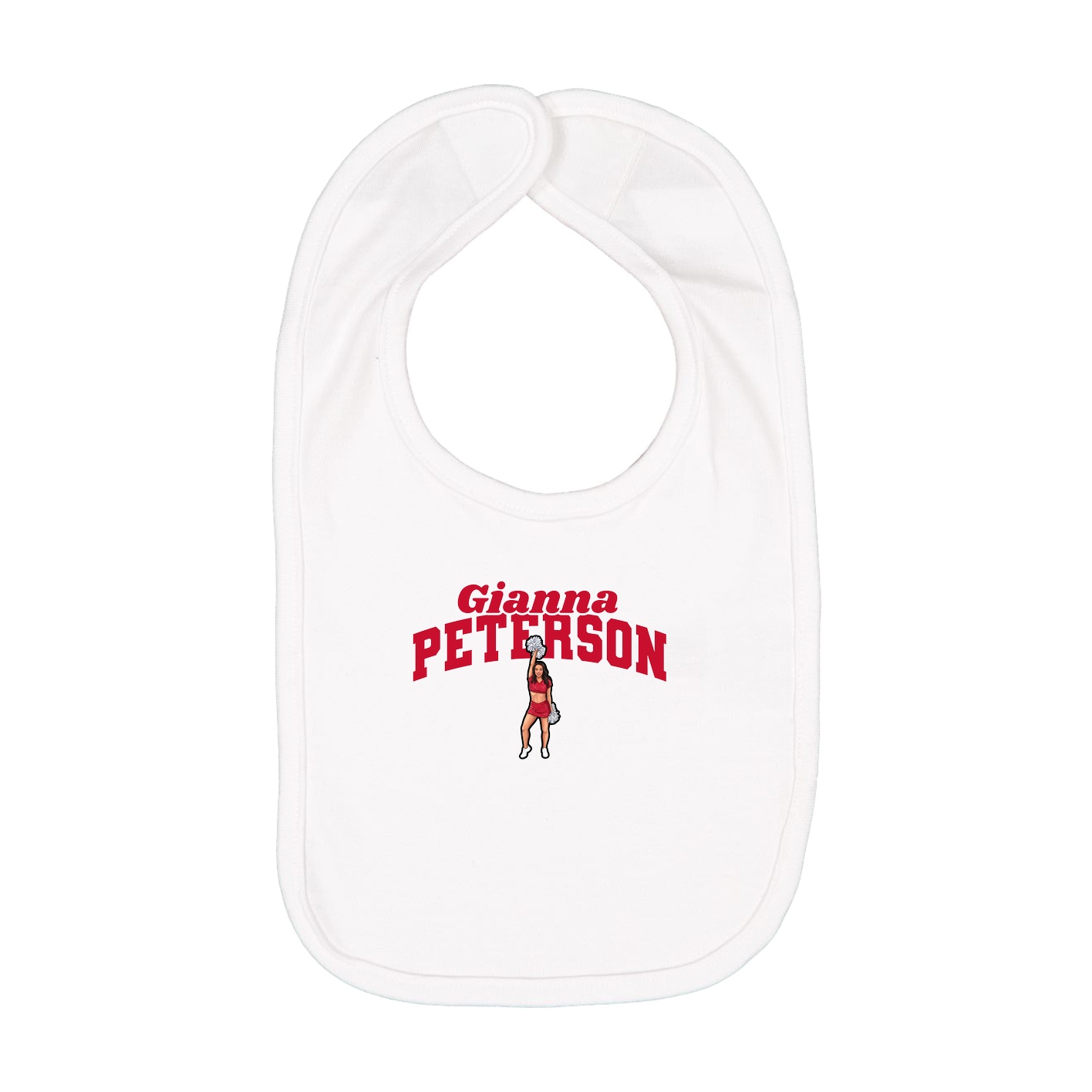 Infant Bib — Signature Arch in White