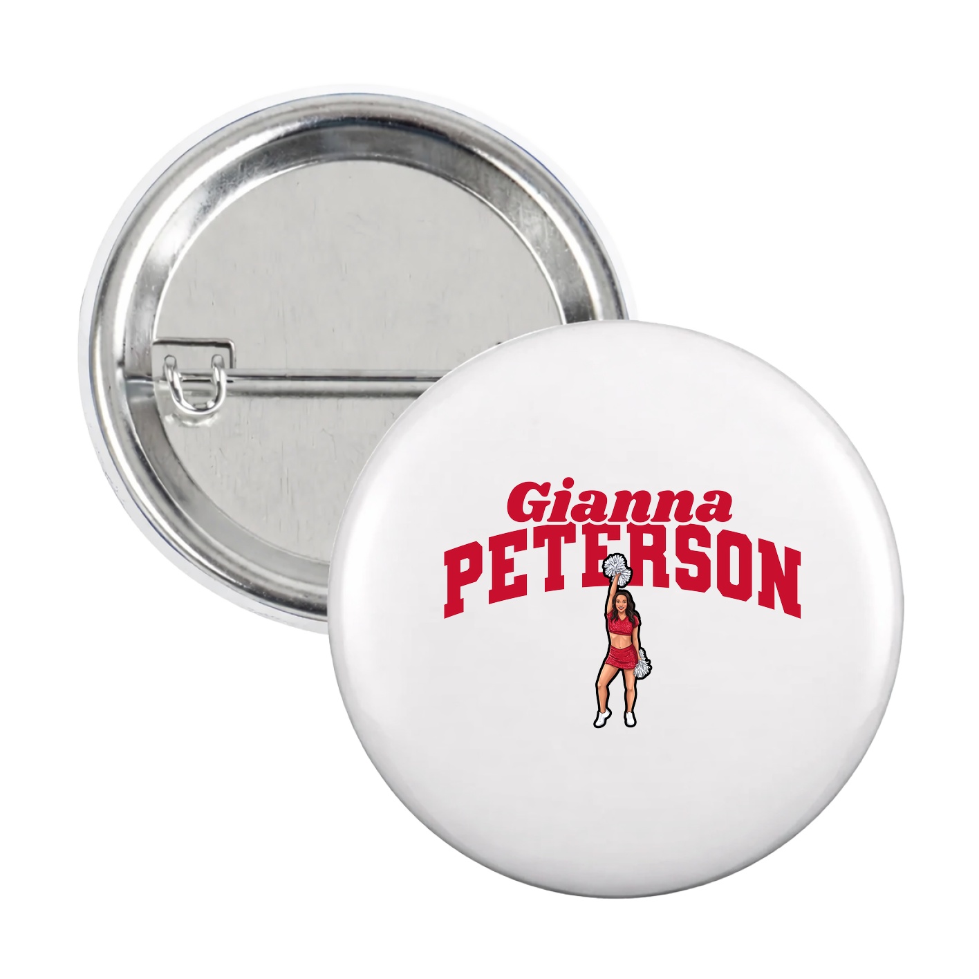 Game Day Button — Signature Arch in White