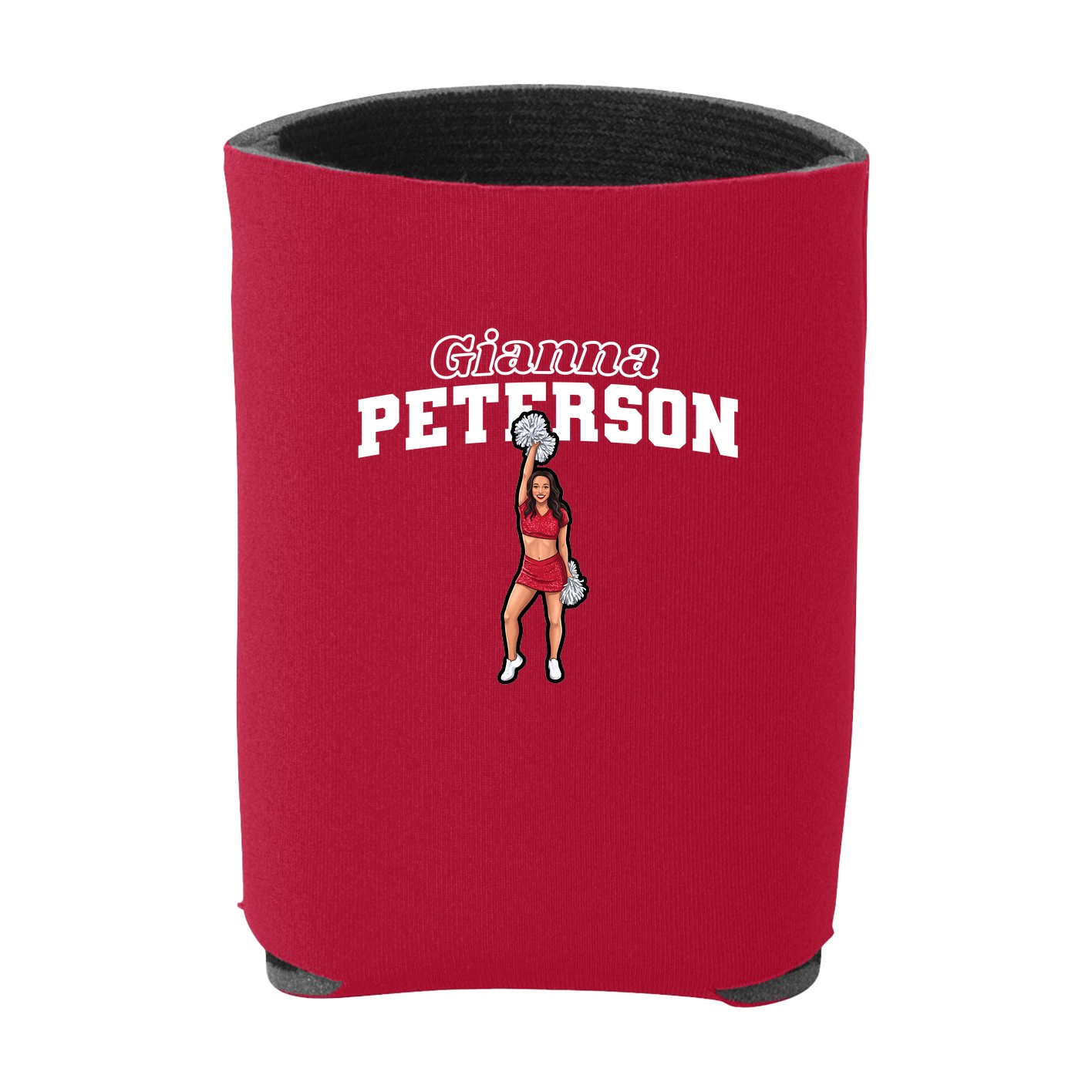 Can Holder — Name Arch in Red