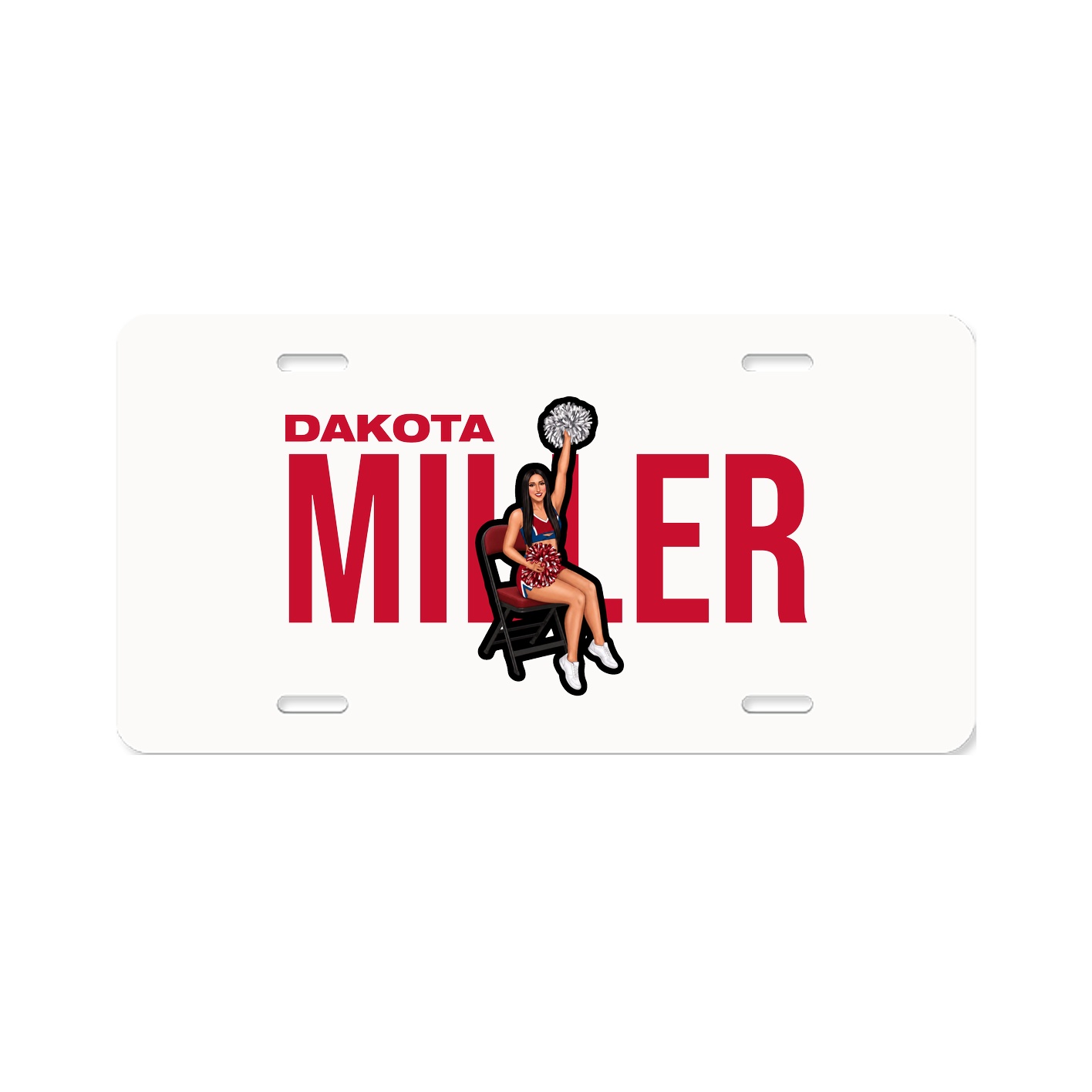License Plate — Player Name in Classic