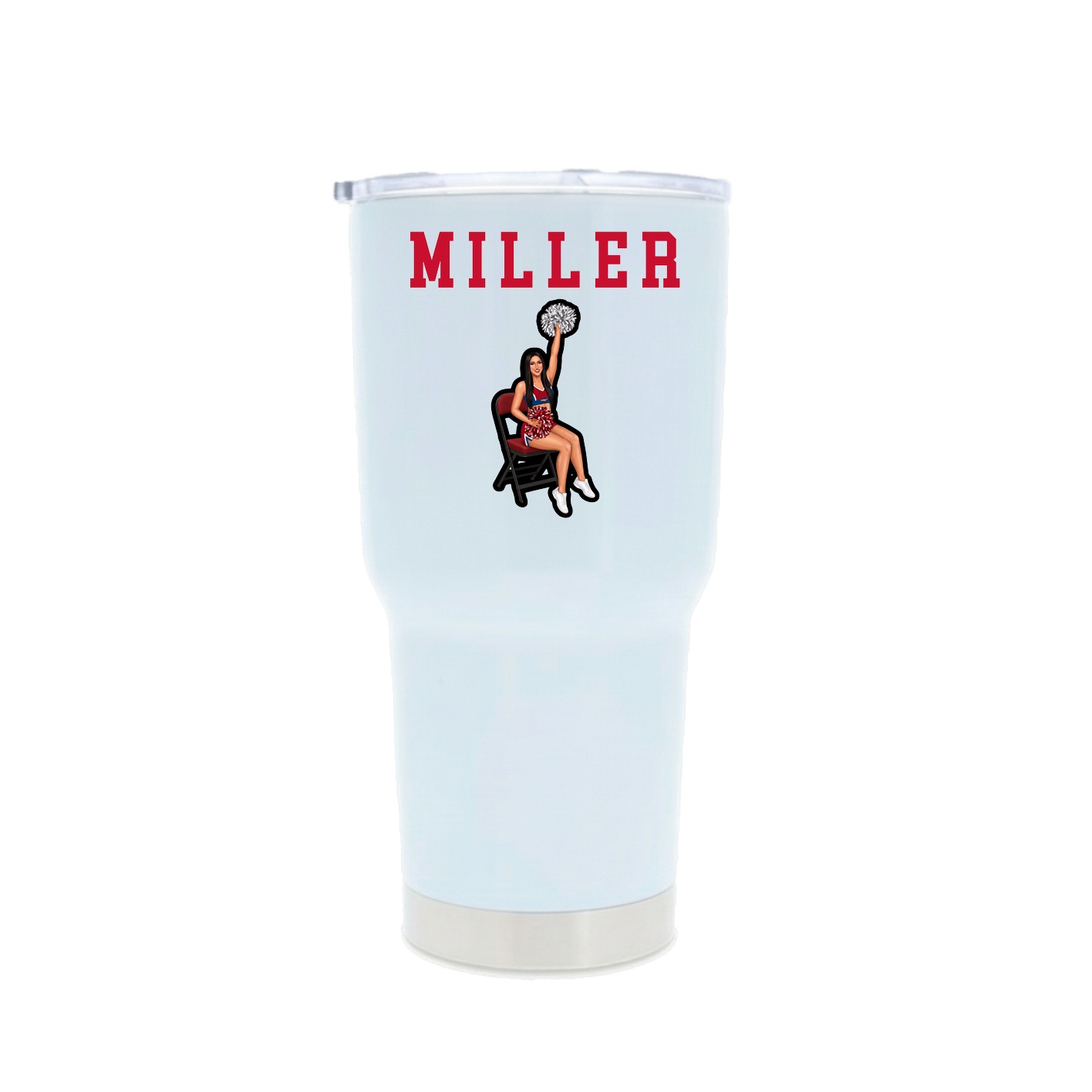 30oz Stainless Steel Tumbler — Shirsey in White