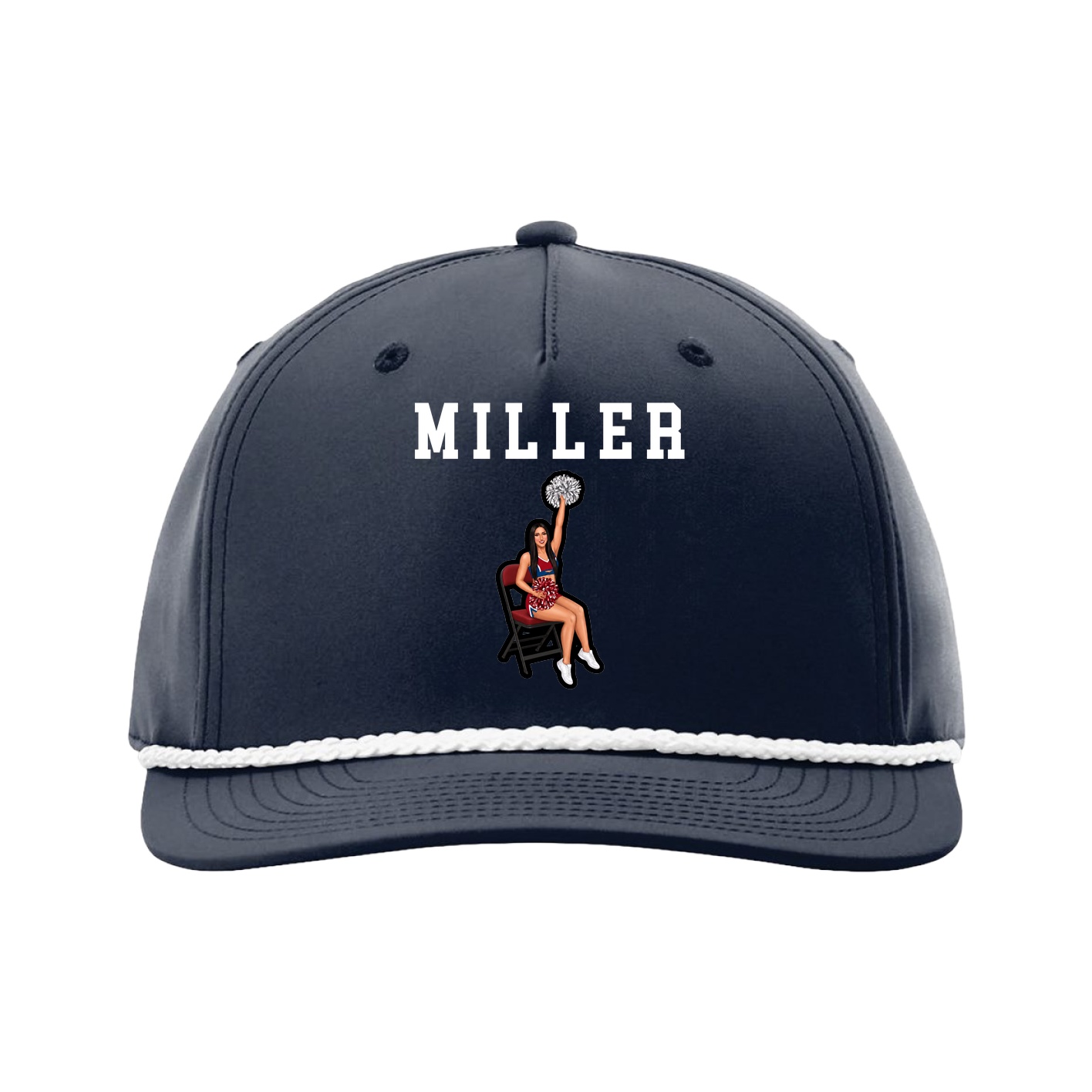 Five-Panel Classic Rope Cap — Shirsey in Navy