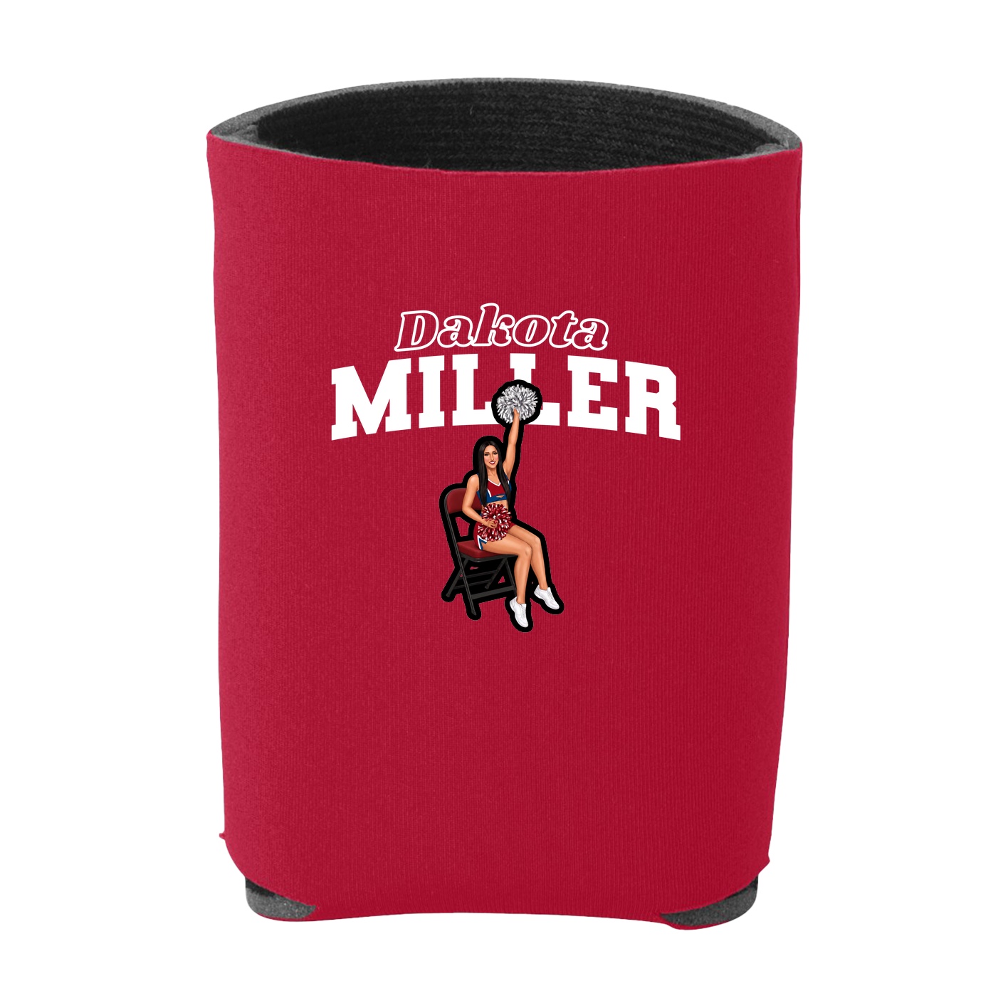 Can Holder — Name Arch in Red