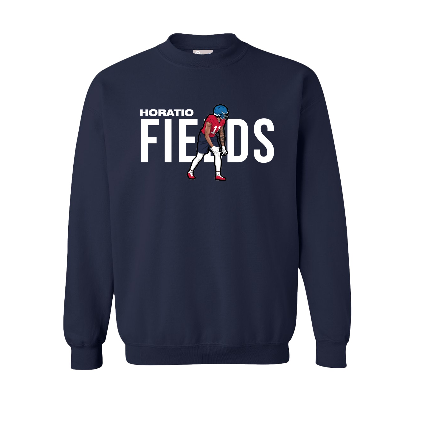 Fleece Crew — Player Name in Navy
