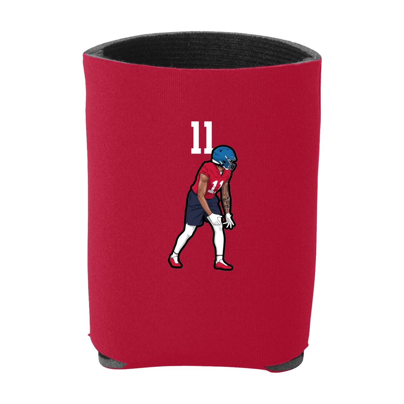 Can Holder — Number Top in Red