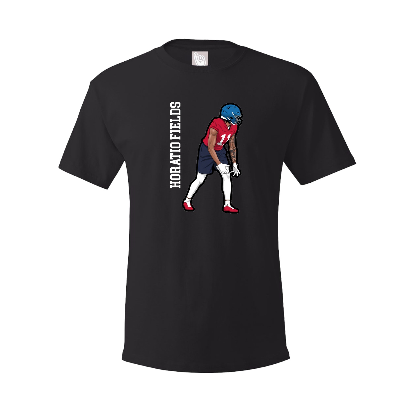 Youth Tee — Name Vertical in Black