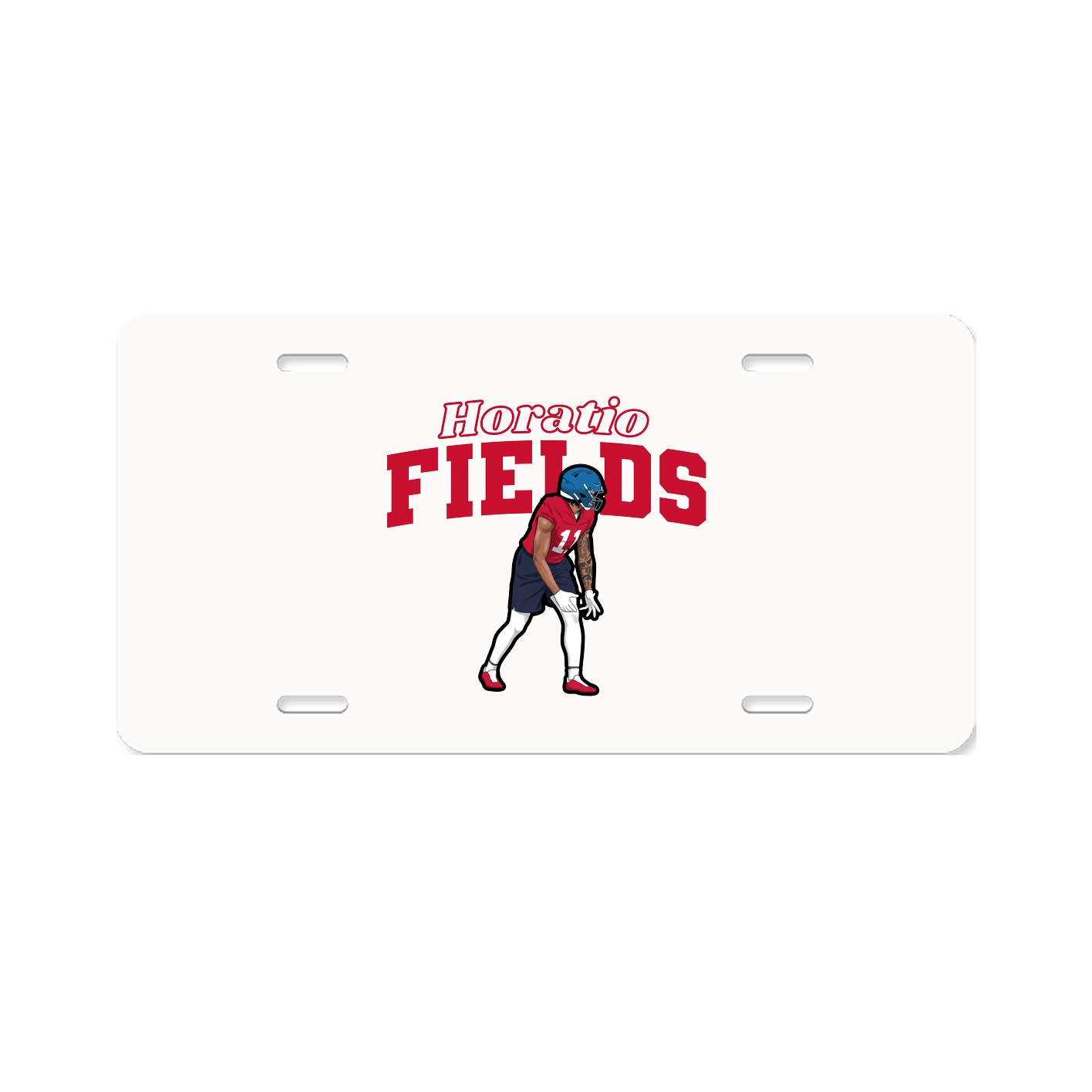 License Plate — Name Arch in Classic