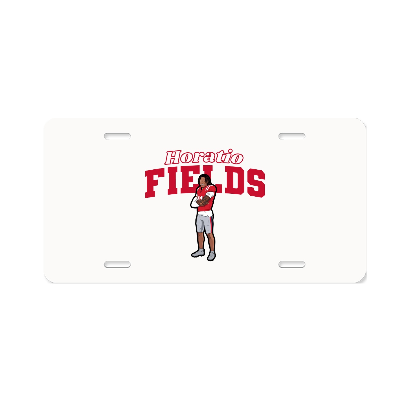 License Plate — Name Arch in Classic