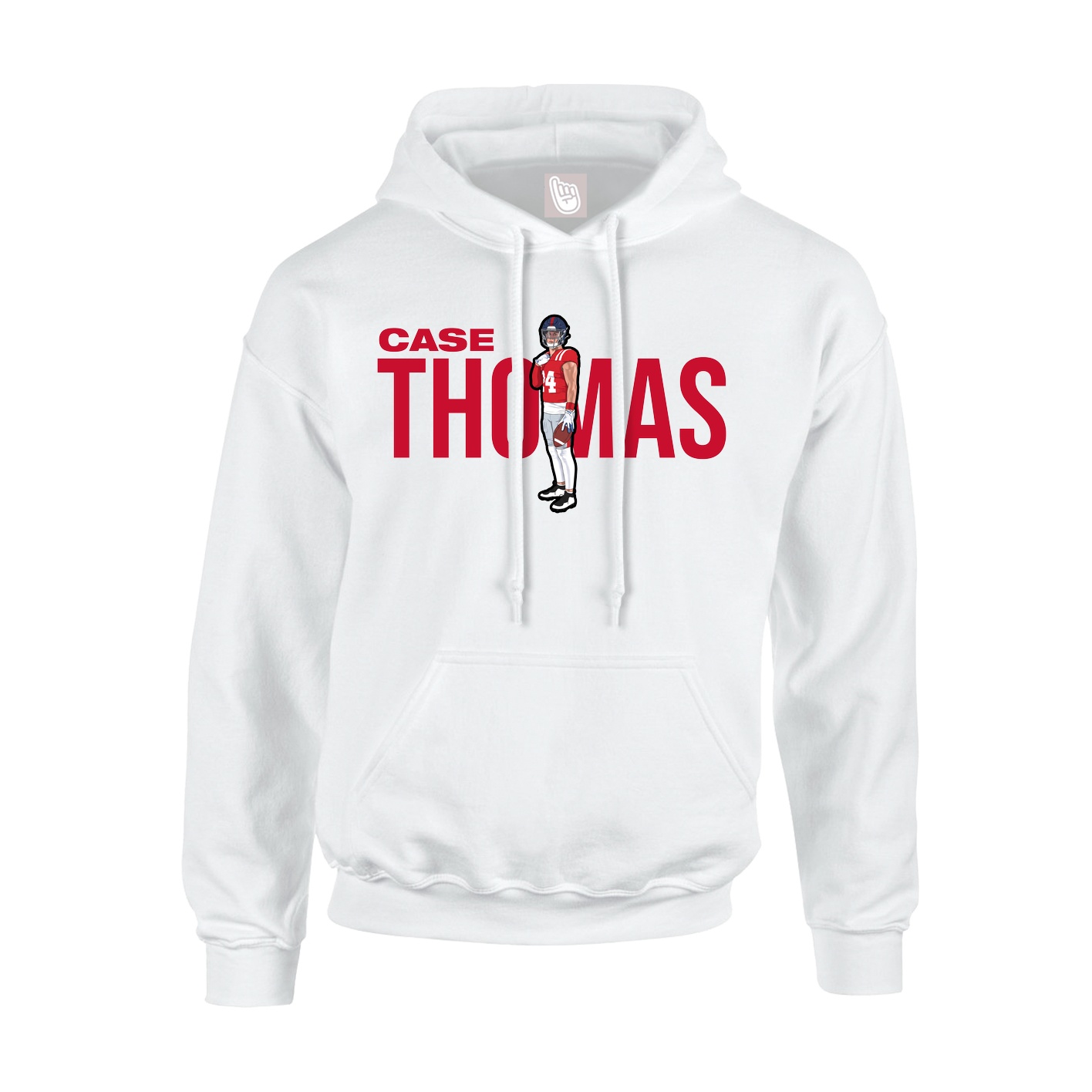 Hoodie — Player Name in White