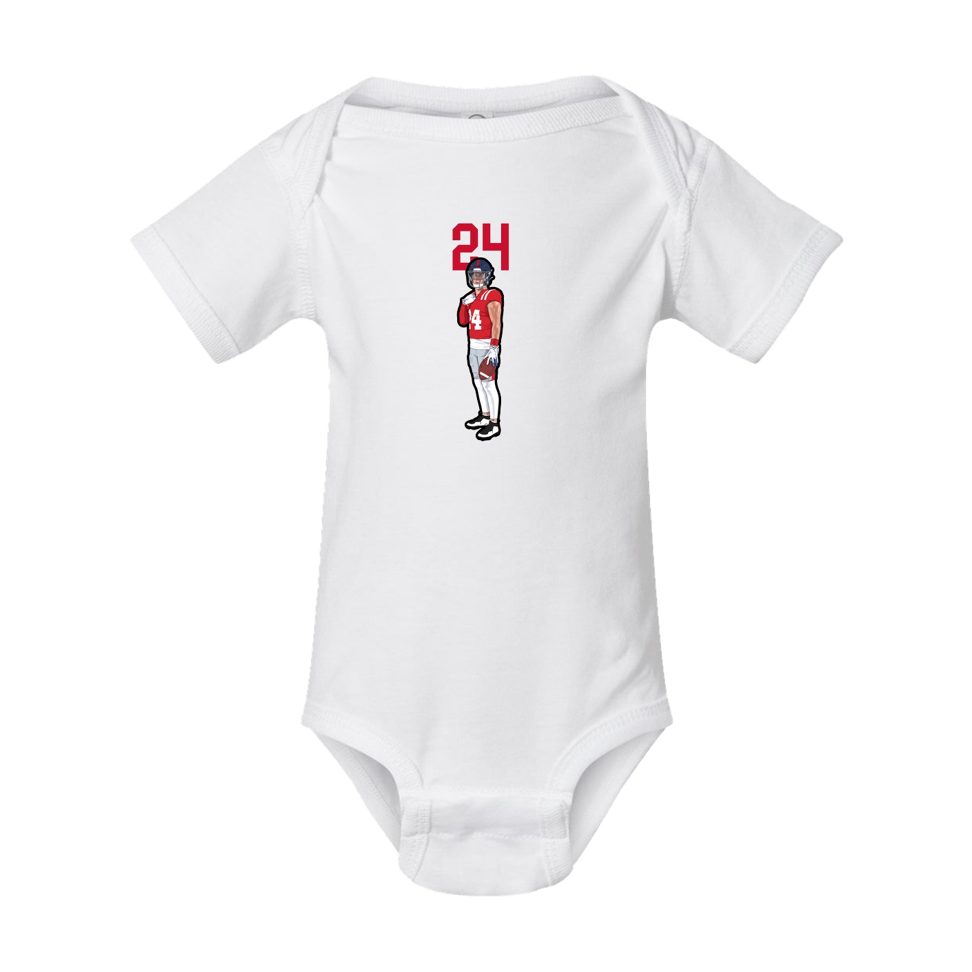 Baby Onesie — Number Top in White