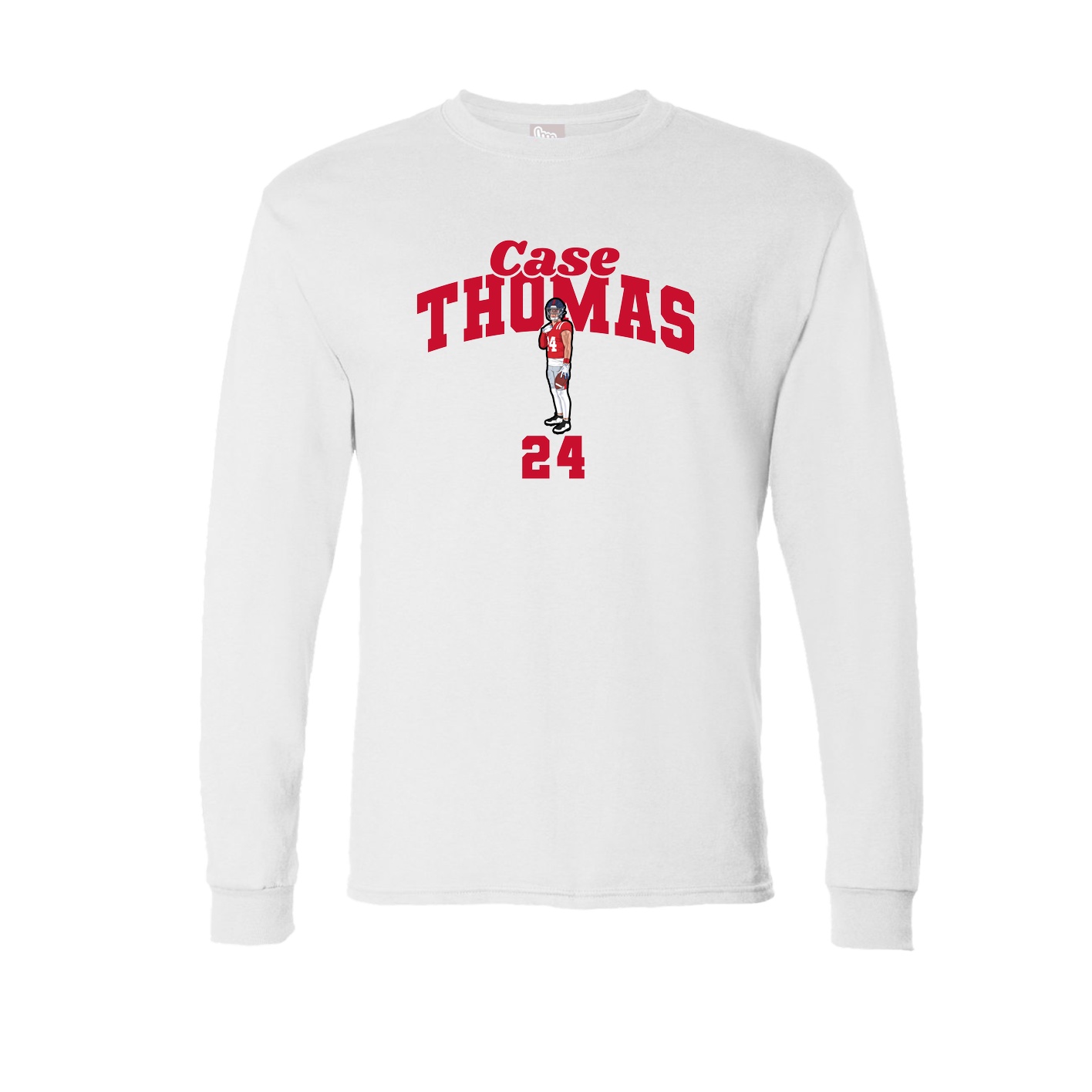 Long Sleeve Tee — Signature Arch in White