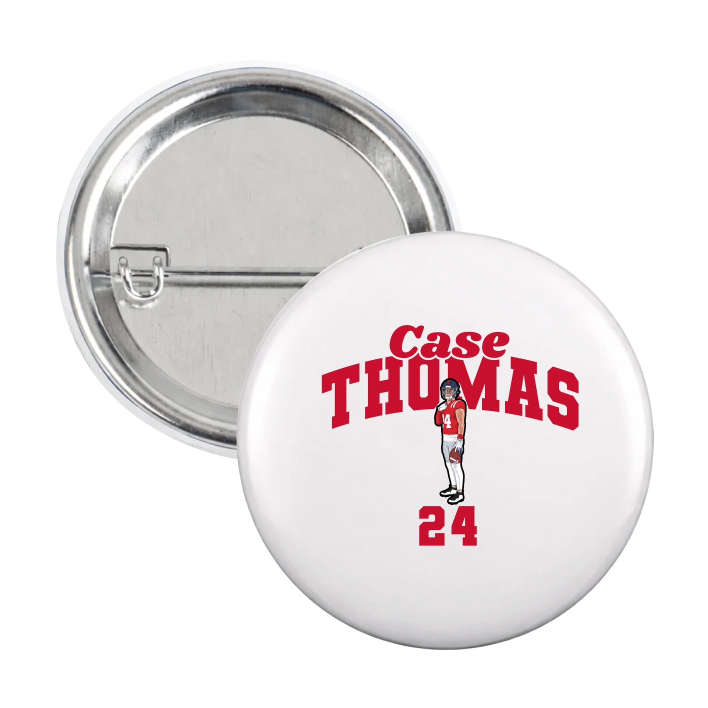 Game Day Button — Signature Arch in White