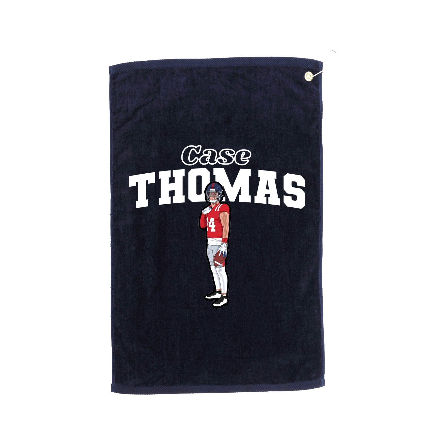 Golf Towel — Name Arch in Navy