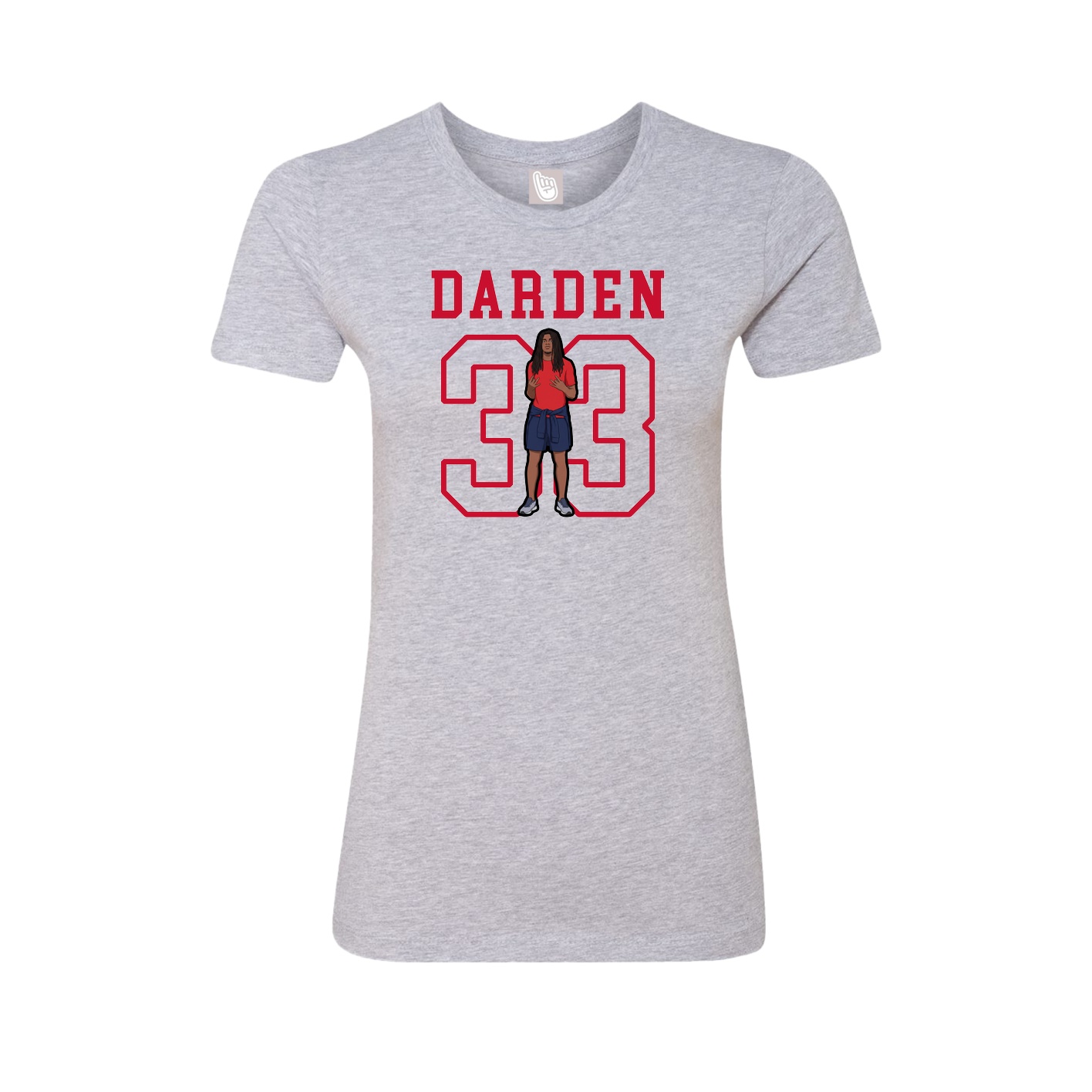 Fitted Women's Tee — Shirsey in Grey