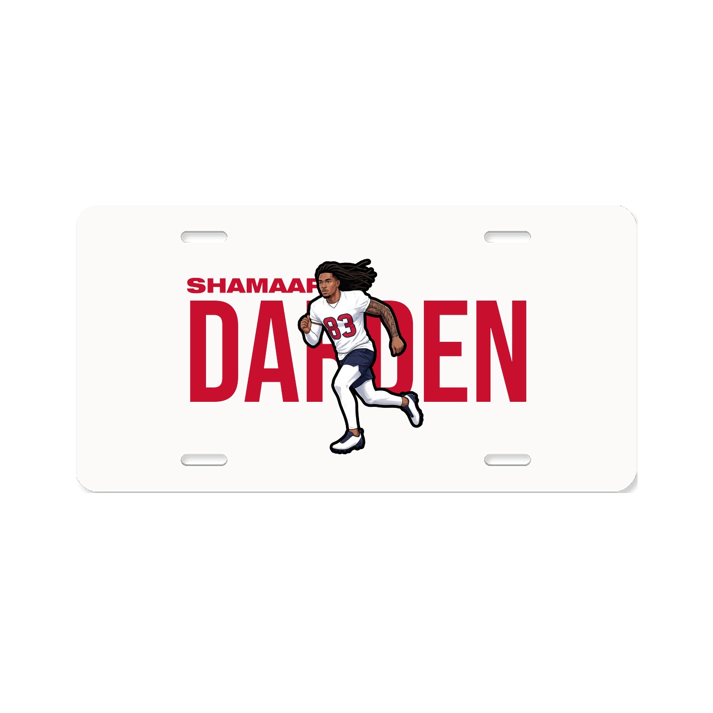 License Plate — Player Name in Classic
