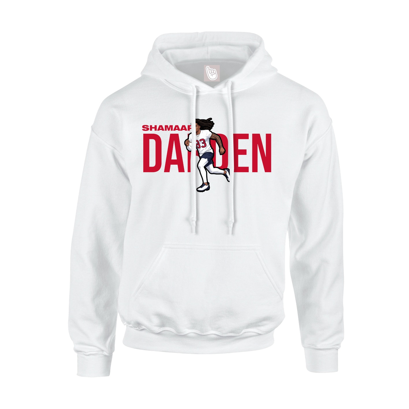 Youth Hoodie — Player Name in White