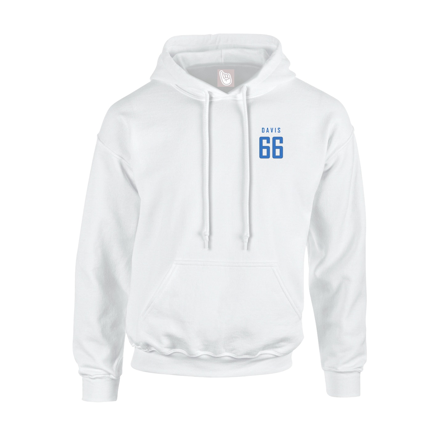 Youth Hoodie — Mesh Shirsey in White