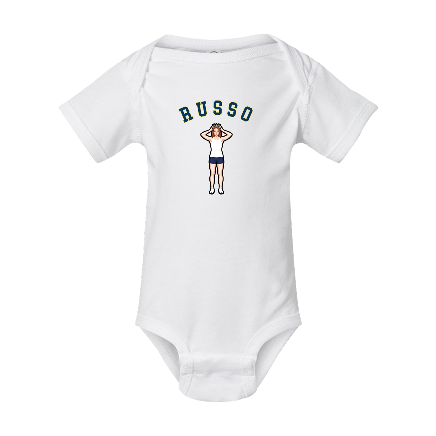 Baby Onesie — Shirsey Arch in White