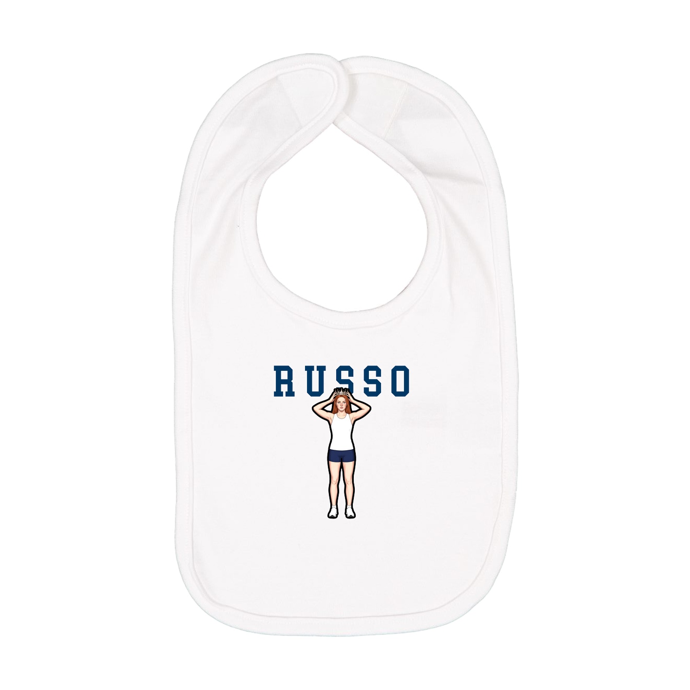 Infant Bib — Shirsey in White