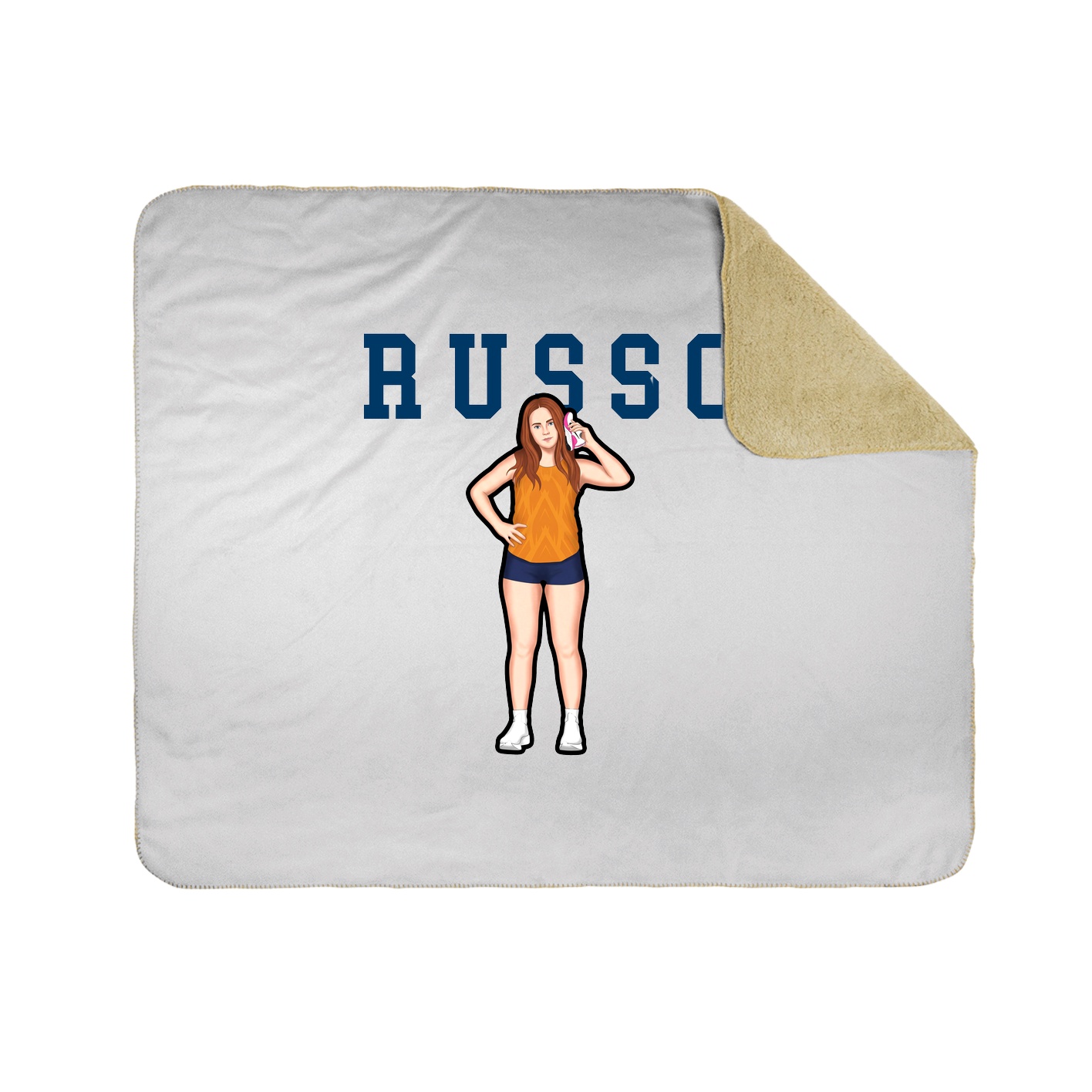 Throw Blanket — Shirsey in White