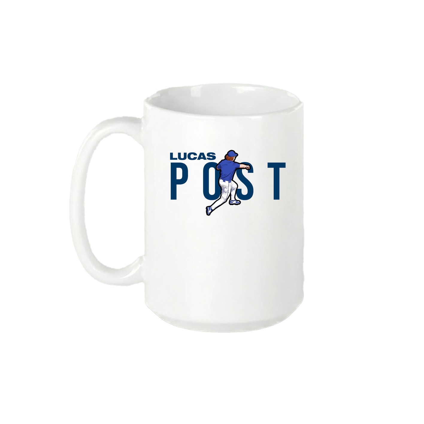 15oz Coffee Mug — Player Name in White