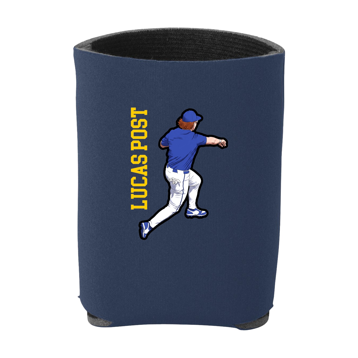Can Holder — Name Vertical in Navy