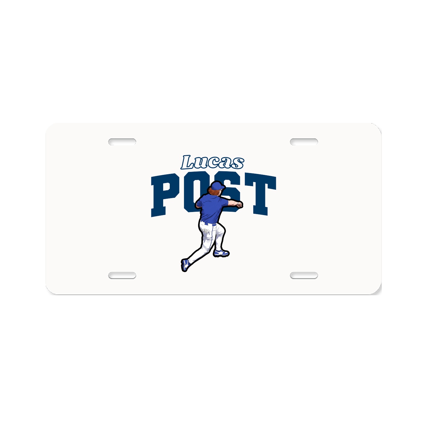 License Plate — Name Arch in Classic