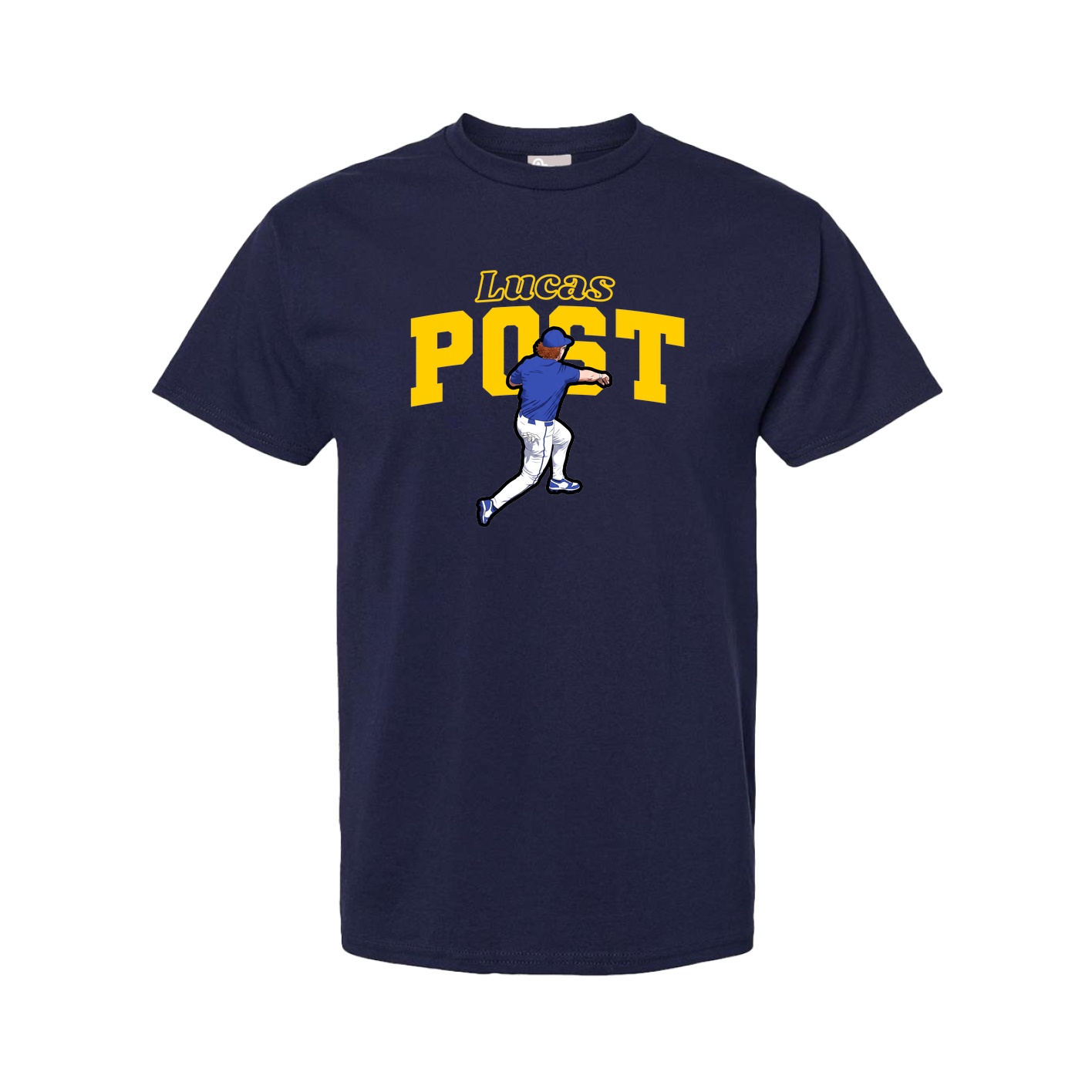 Youth Tee — Name Arch in Navy
