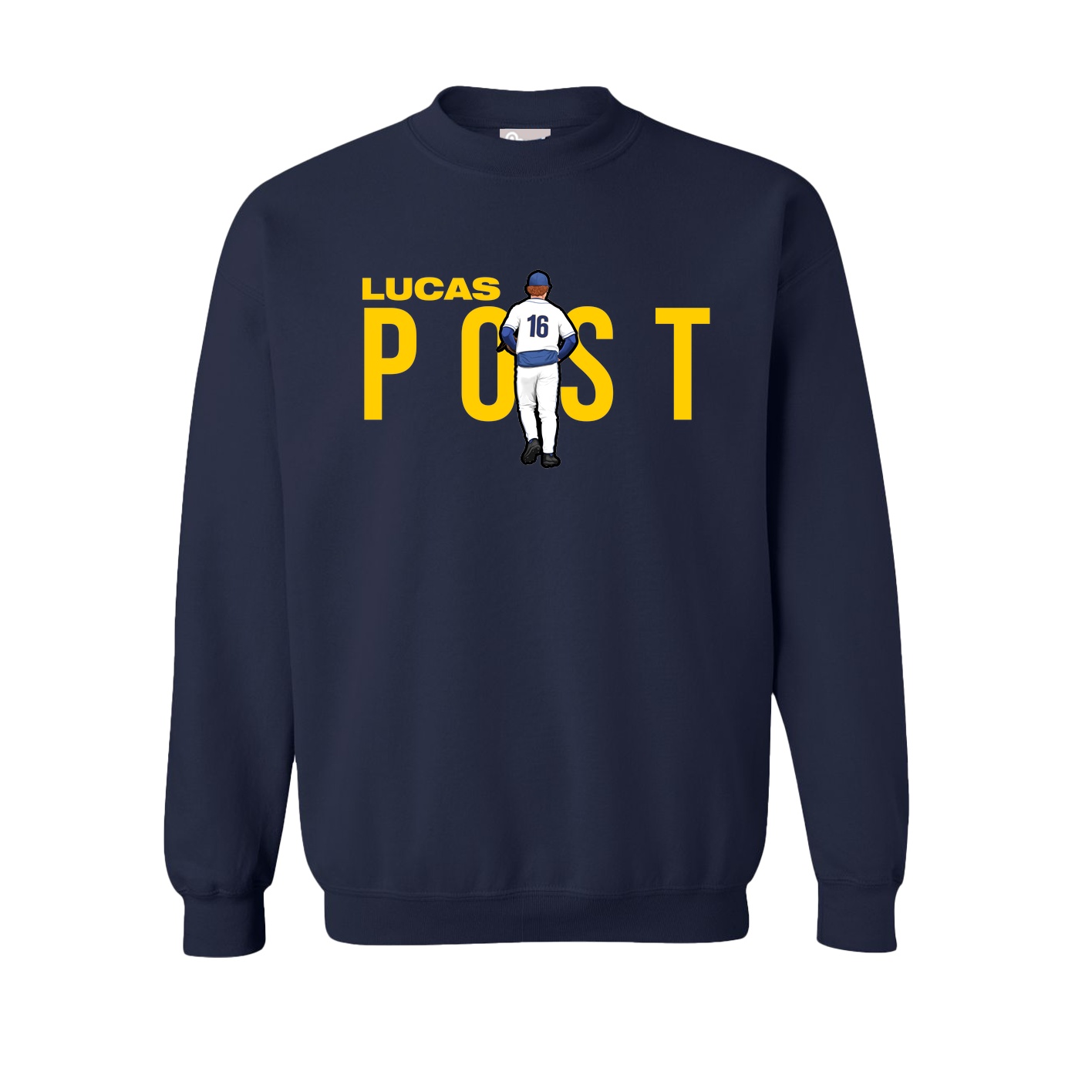 Fleece Crew — Player Name in Navy