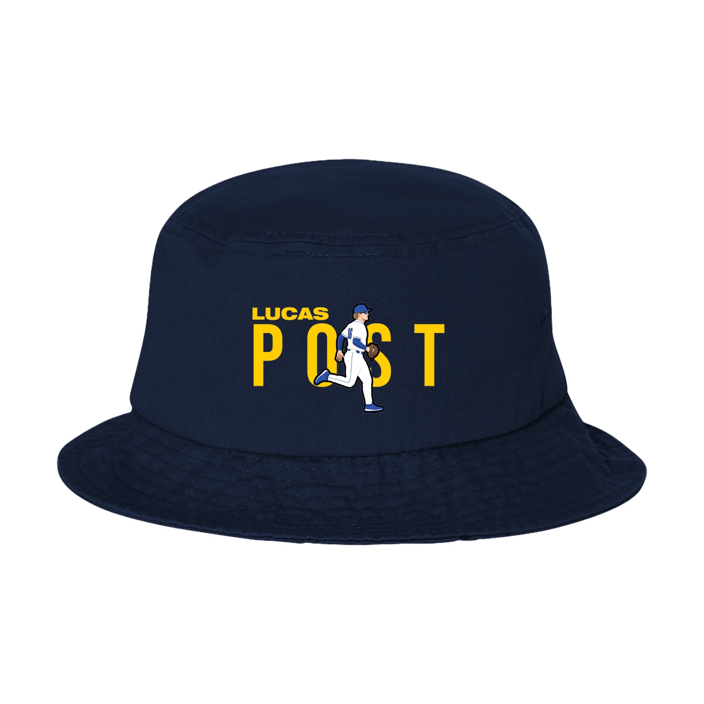 Bucket Cap — Player Name in Navy