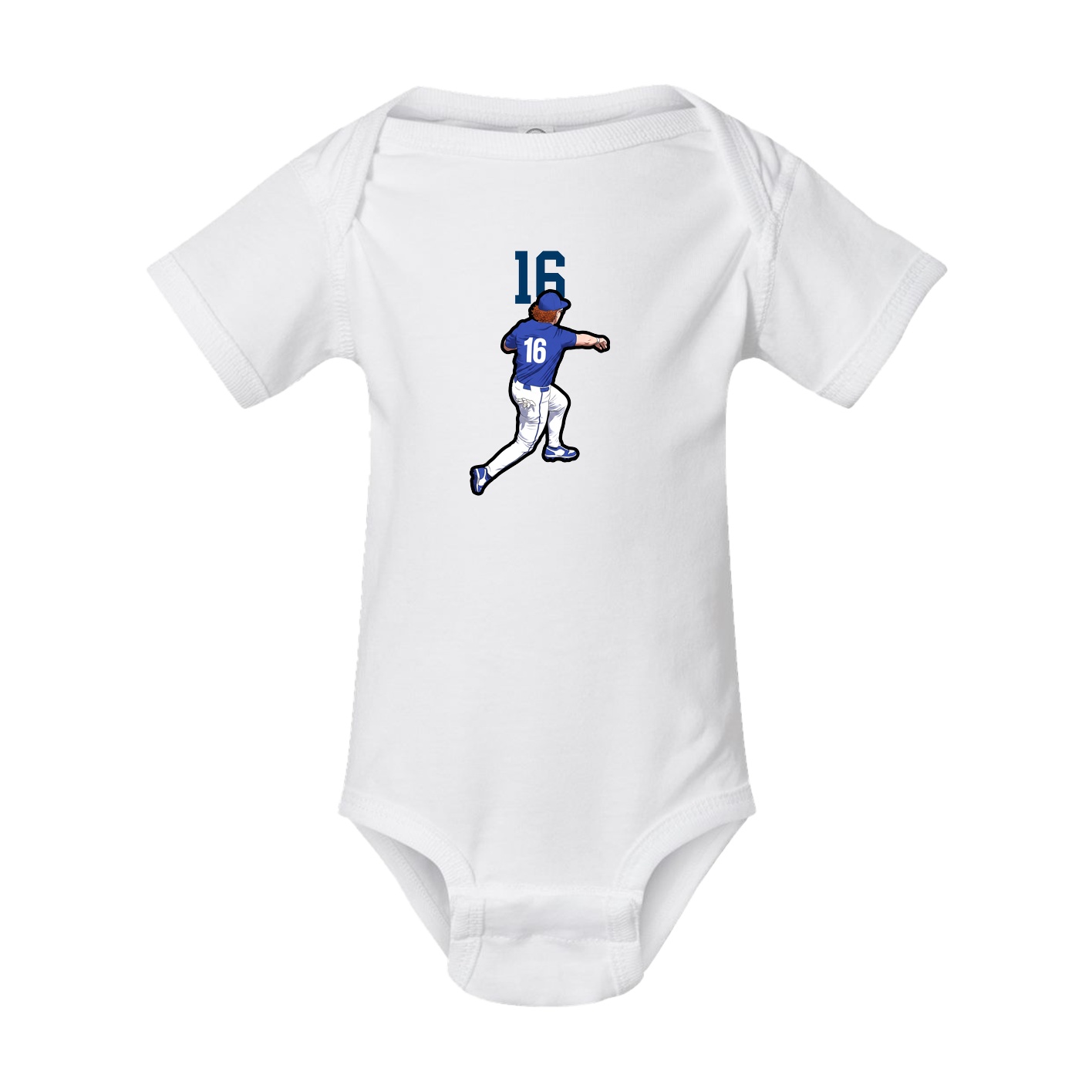 Baby Onesie — Number Top in White
