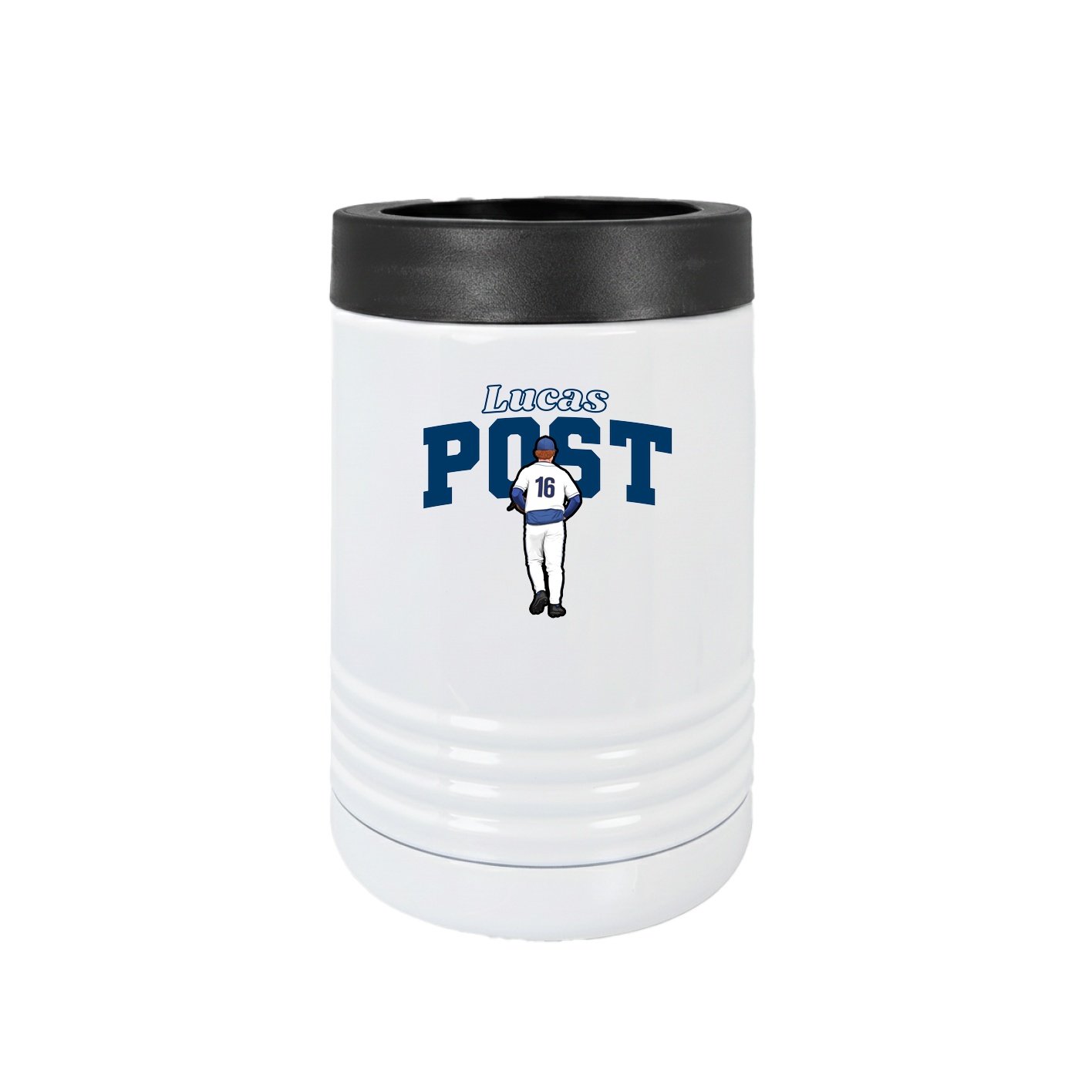 Beverage Holder — Name Arch in White