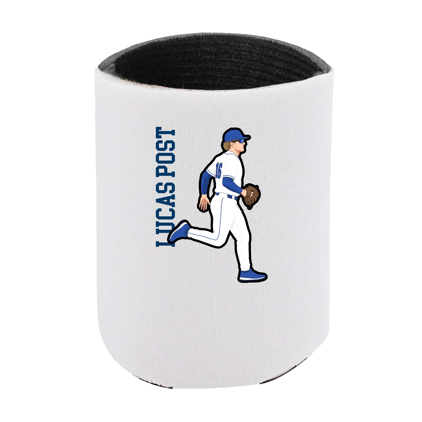 Can Holder — Name Vertical in White