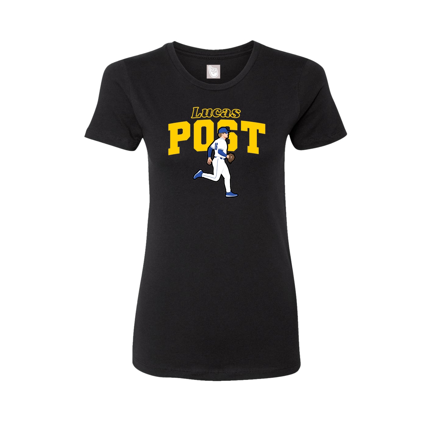 Womens Tee — Name Arch in Black