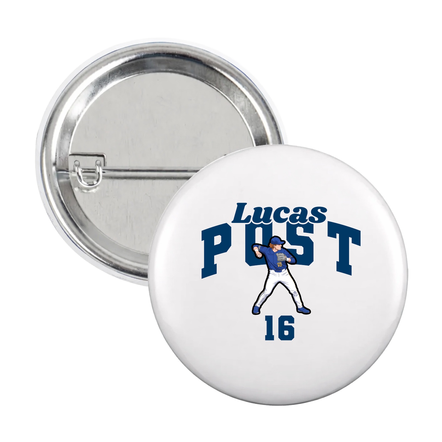 Game Day Button — Signature Arch in White