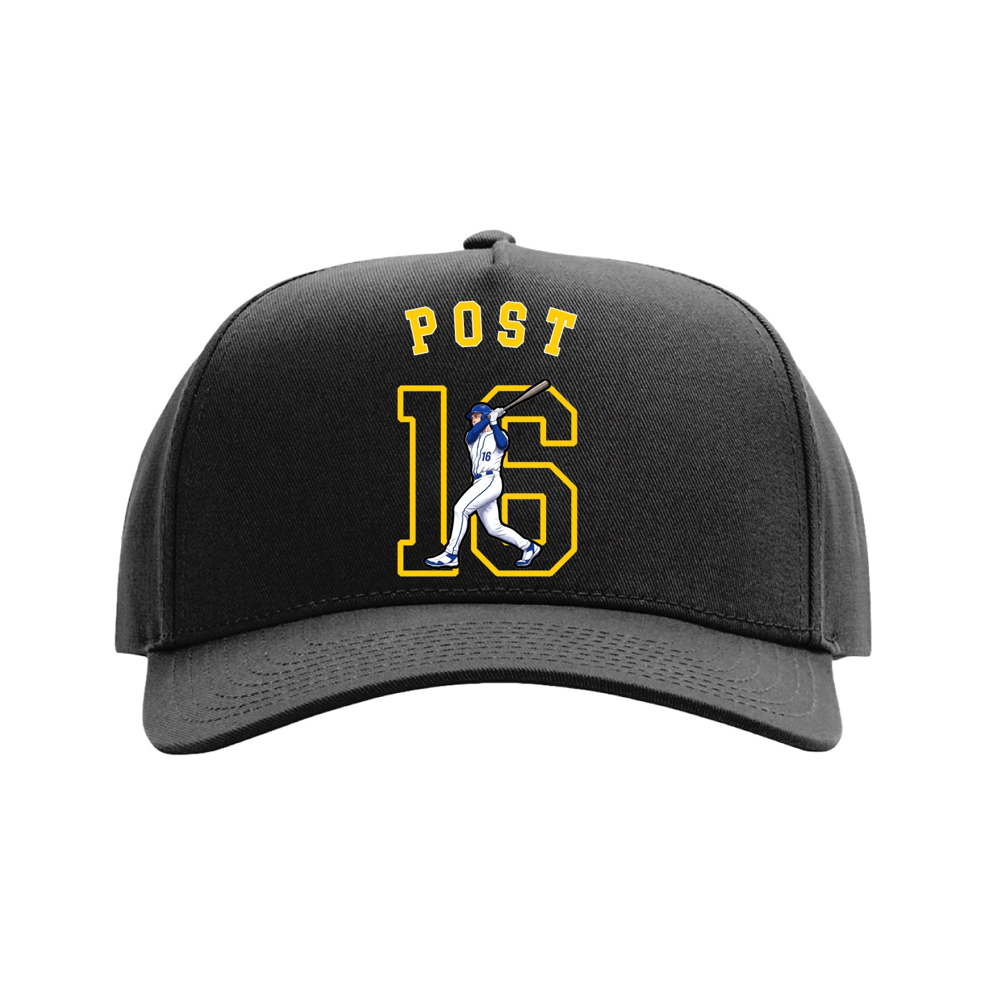 Full Fabric Five-Panel Champ Cap — Shirsey Arch in Black
