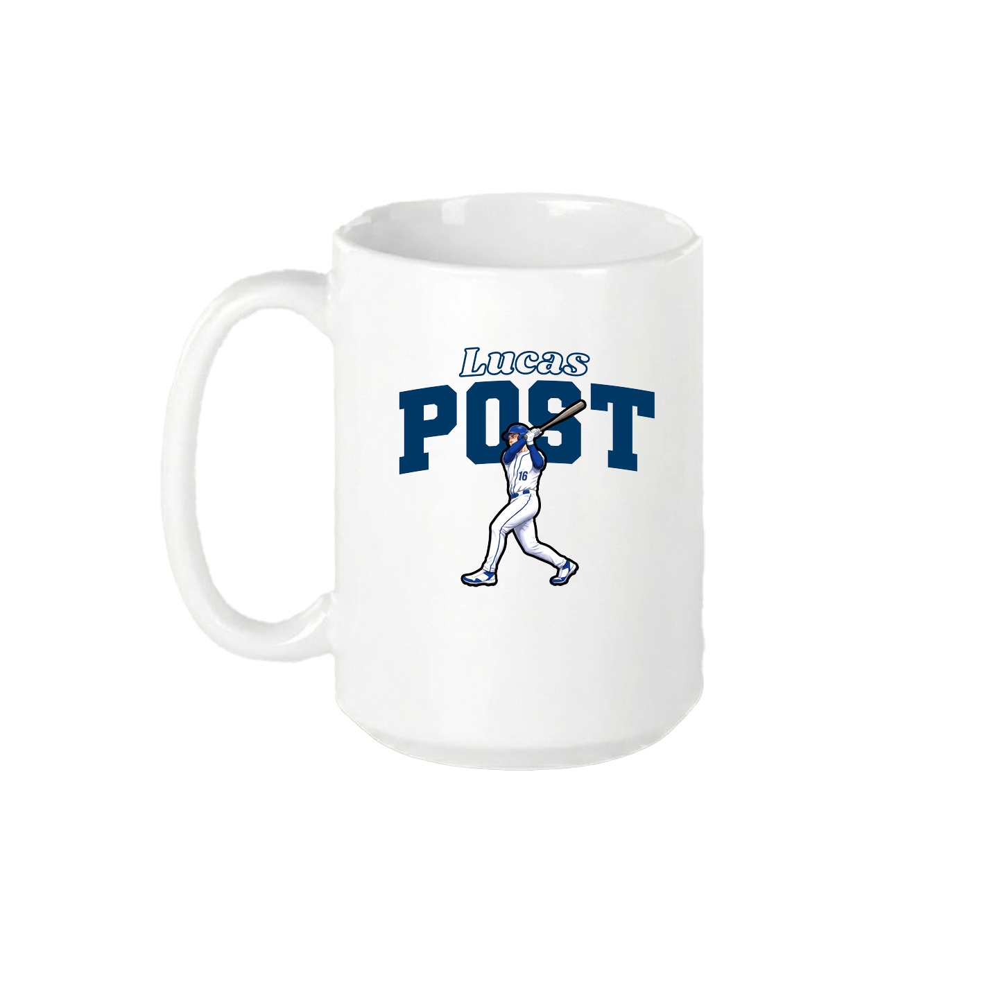 15oz Coffee Mug — Name Arch in White