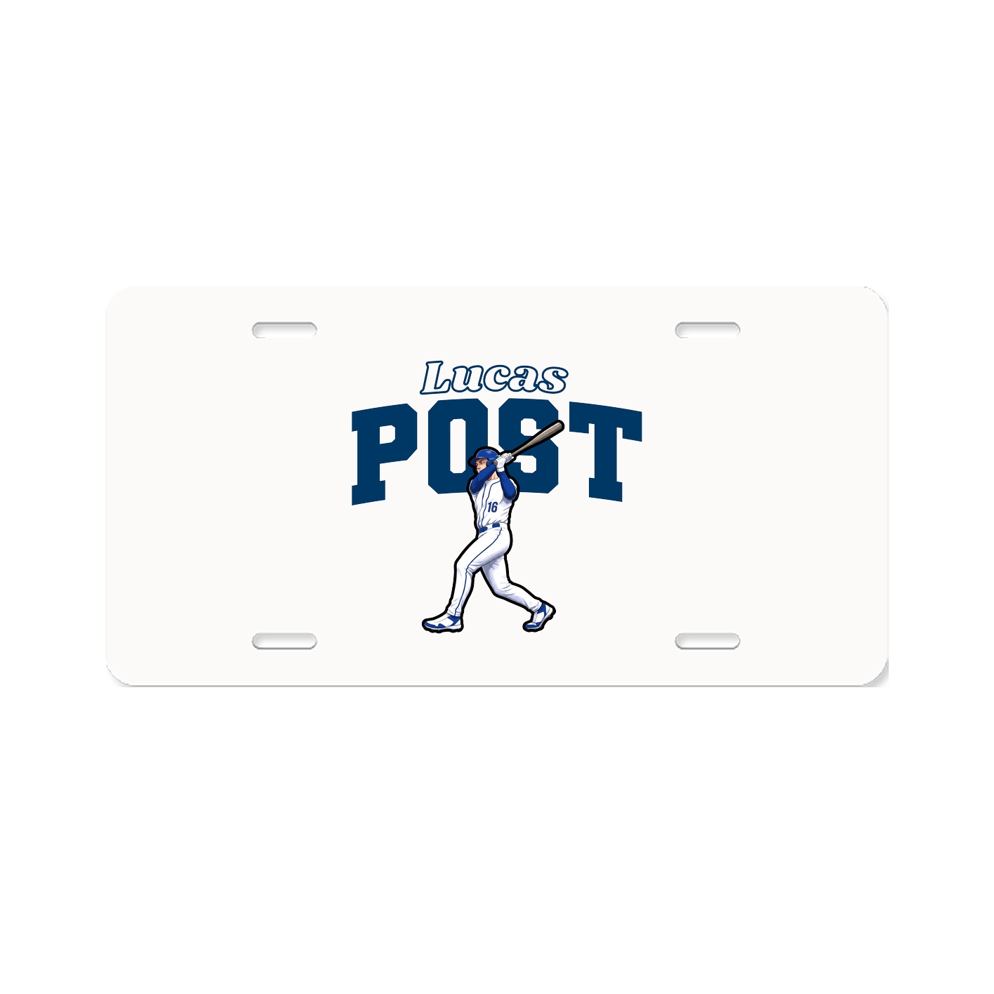License Plate — Name Arch in Classic