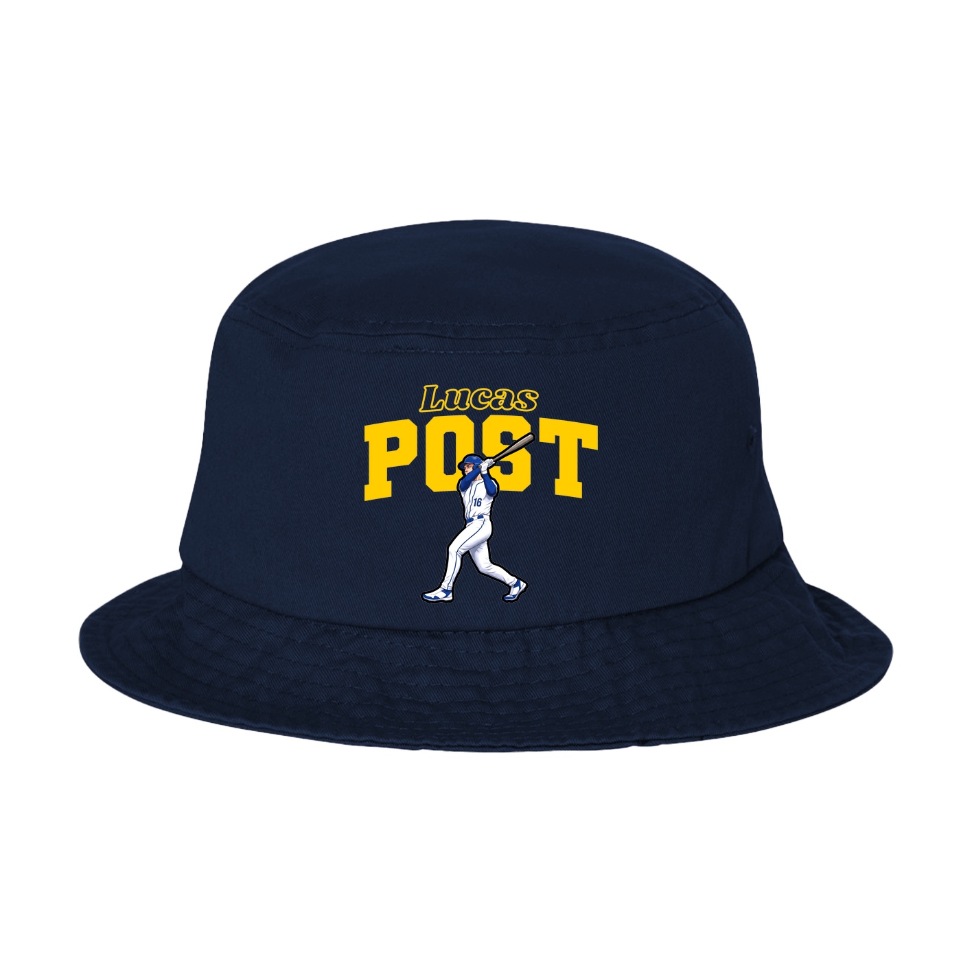 Bucket Cap — Name Arch in Navy