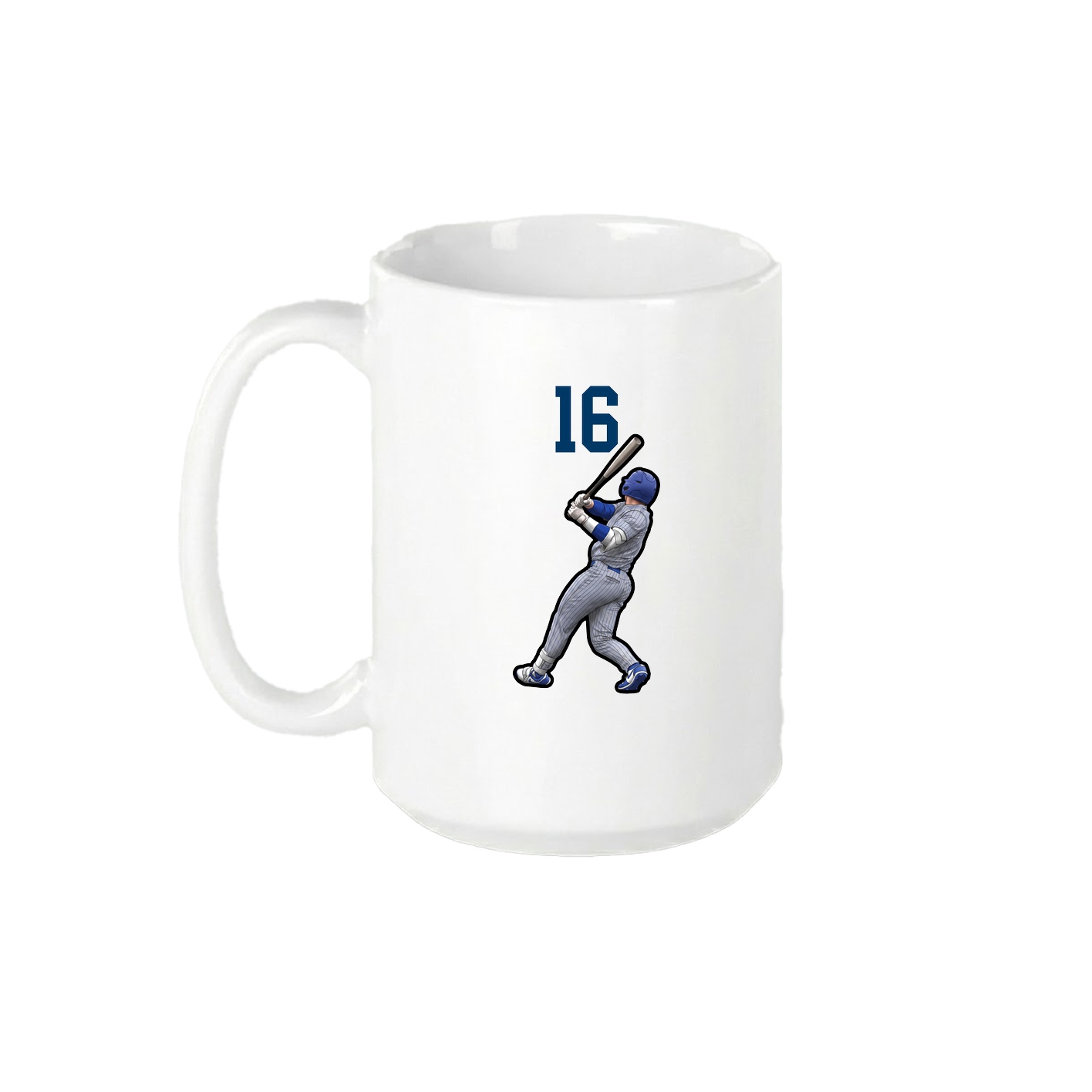 15oz Coffee Mug — Number Top in White