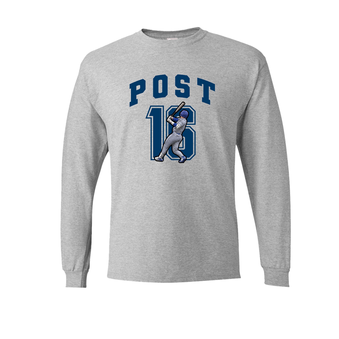 Long Sleeve Tee — Number in Grey