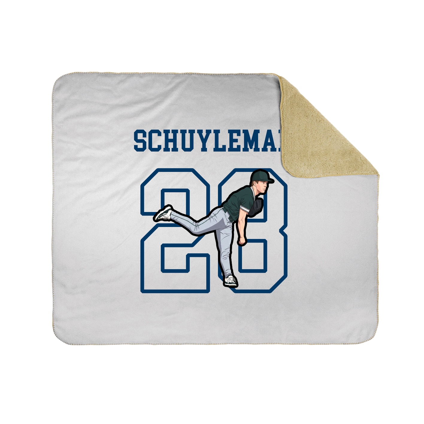 Throw Blanket — Shirsey in White