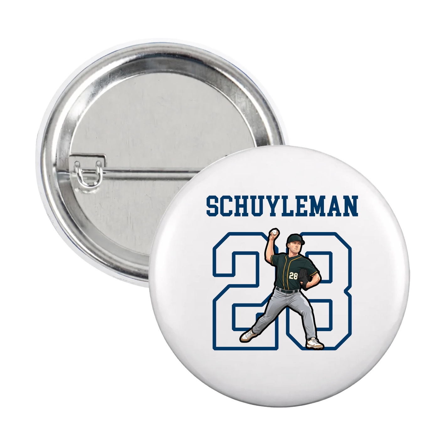 Game Day Button — Shirsey in White